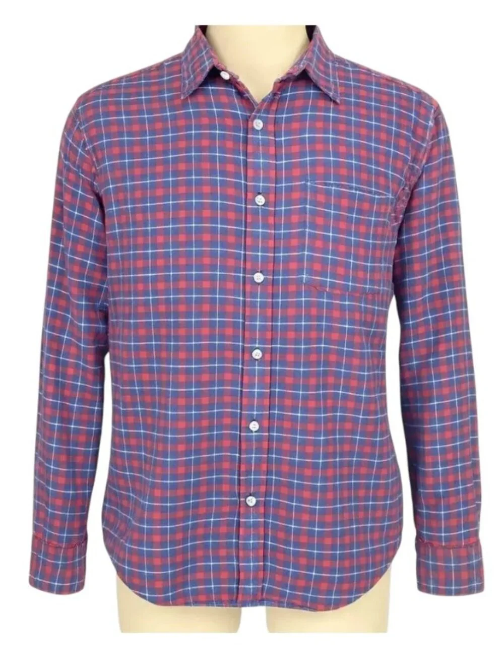 Faherty Men’s Movement Shirt – Half Moon Bay Plaid (Size Large)